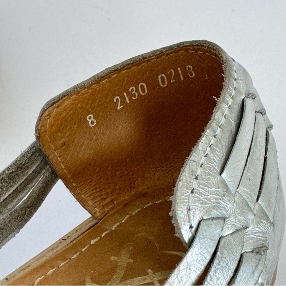 Huarache silver leather sandal flats - Picture 10 of 11